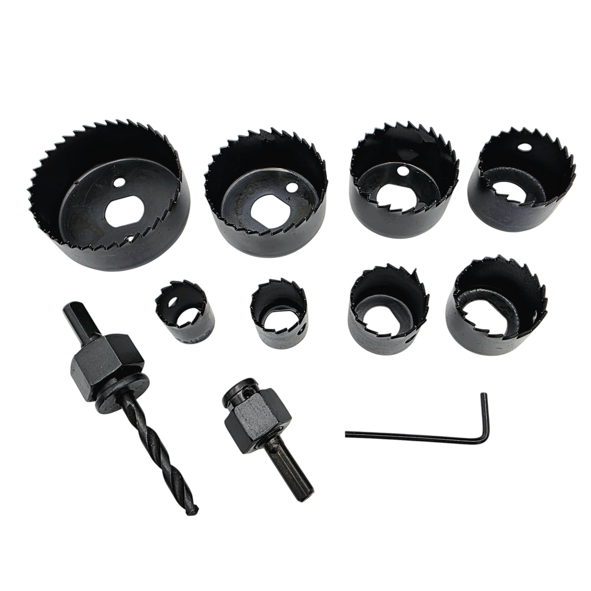 Hålsågssats | 11 delar | Trä och plast | 19-64mm