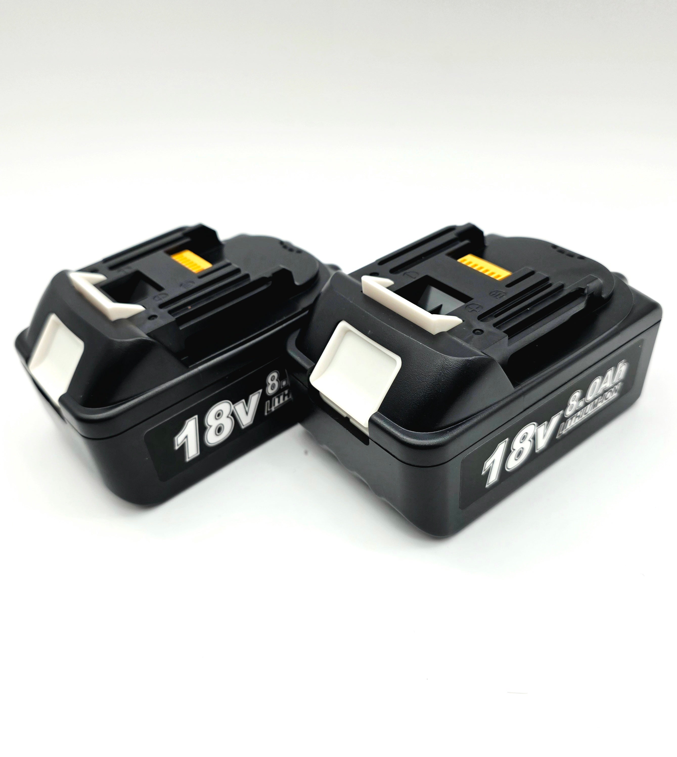 2st 8Ah ersättningsbatterier till Makita 18v-serie