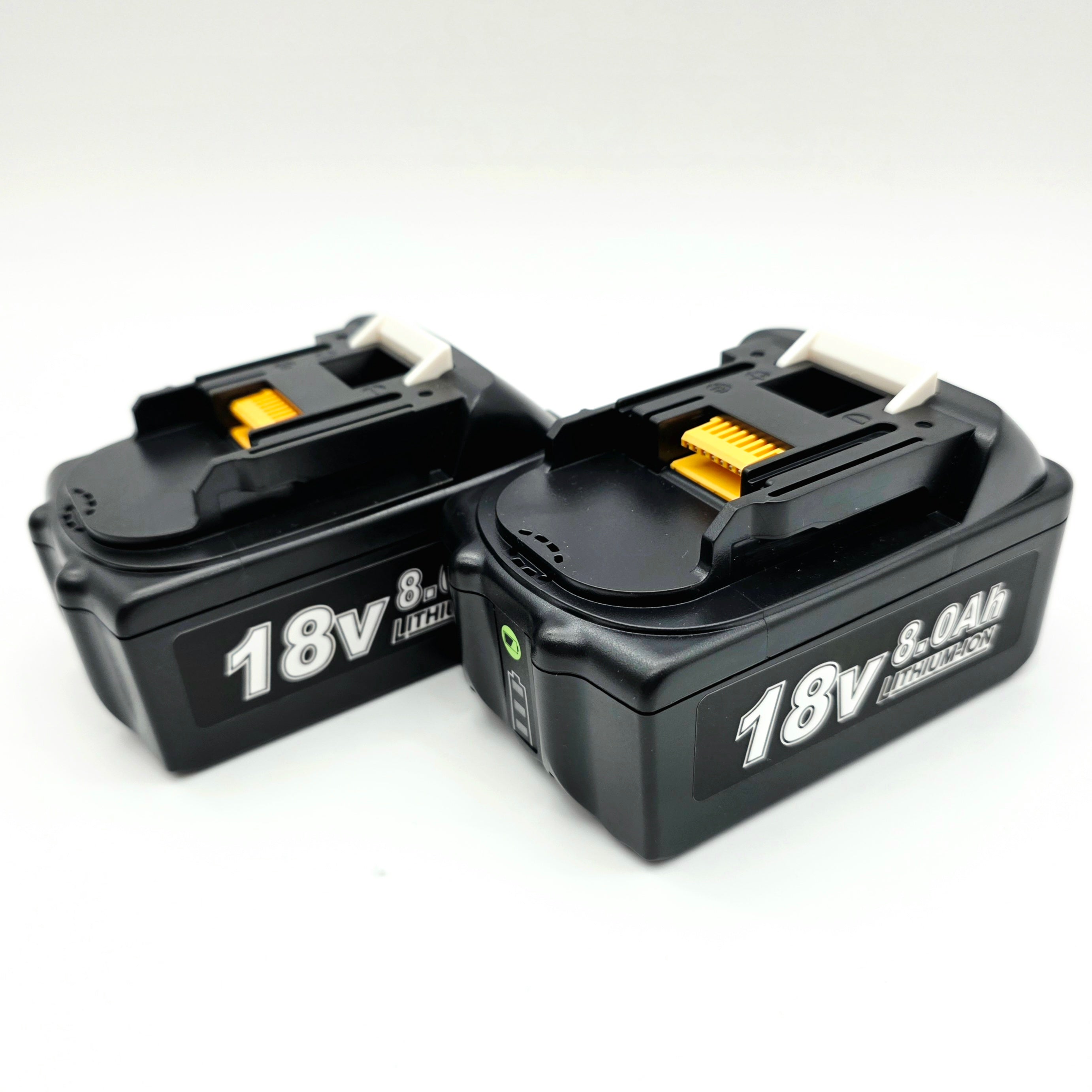 2st 8Ah ersättningsbatterier till Makita 18v-serie