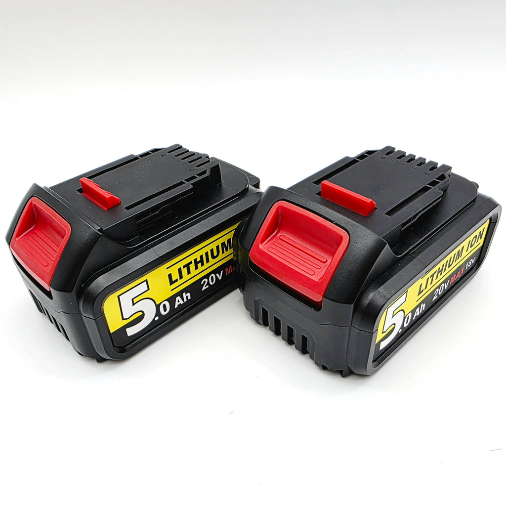 2st 5Ah ersättningsbatterier till DeWalt 18v-serie