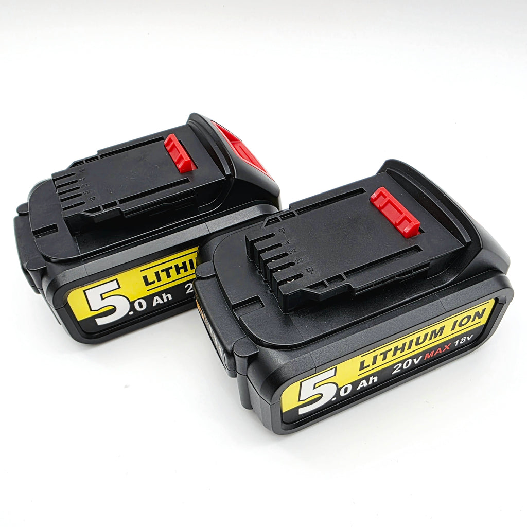 2st 5Ah ersättningsbatterier till DeWalt 18v-serie