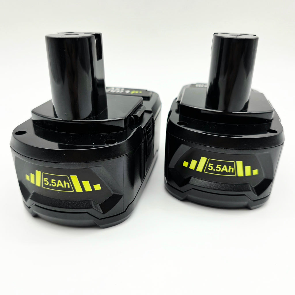 2st 5.5Ah ersättningsbatterier till Ryobi One+ 18v-serie