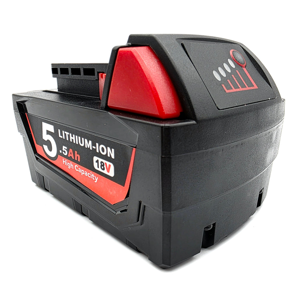 1st 5.5Ah ersättningsbatteri till Milwaukee M18