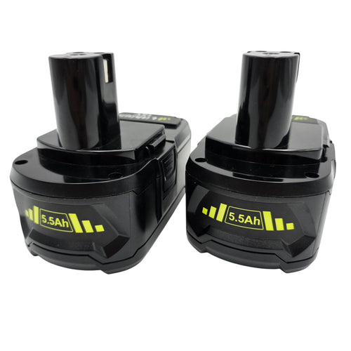 2st 5.5Ah ersättningsbatteri | Ryobi One+ 18V-serie