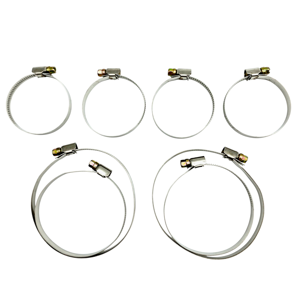 Slangklämmor | 8st | 40-100mm