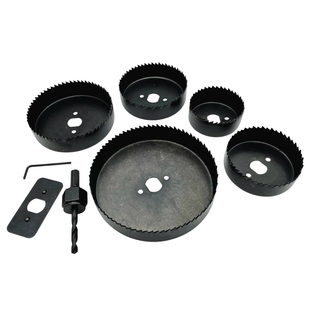 Hålsågssats | 9 delar | Trä & plast | 64-127mm